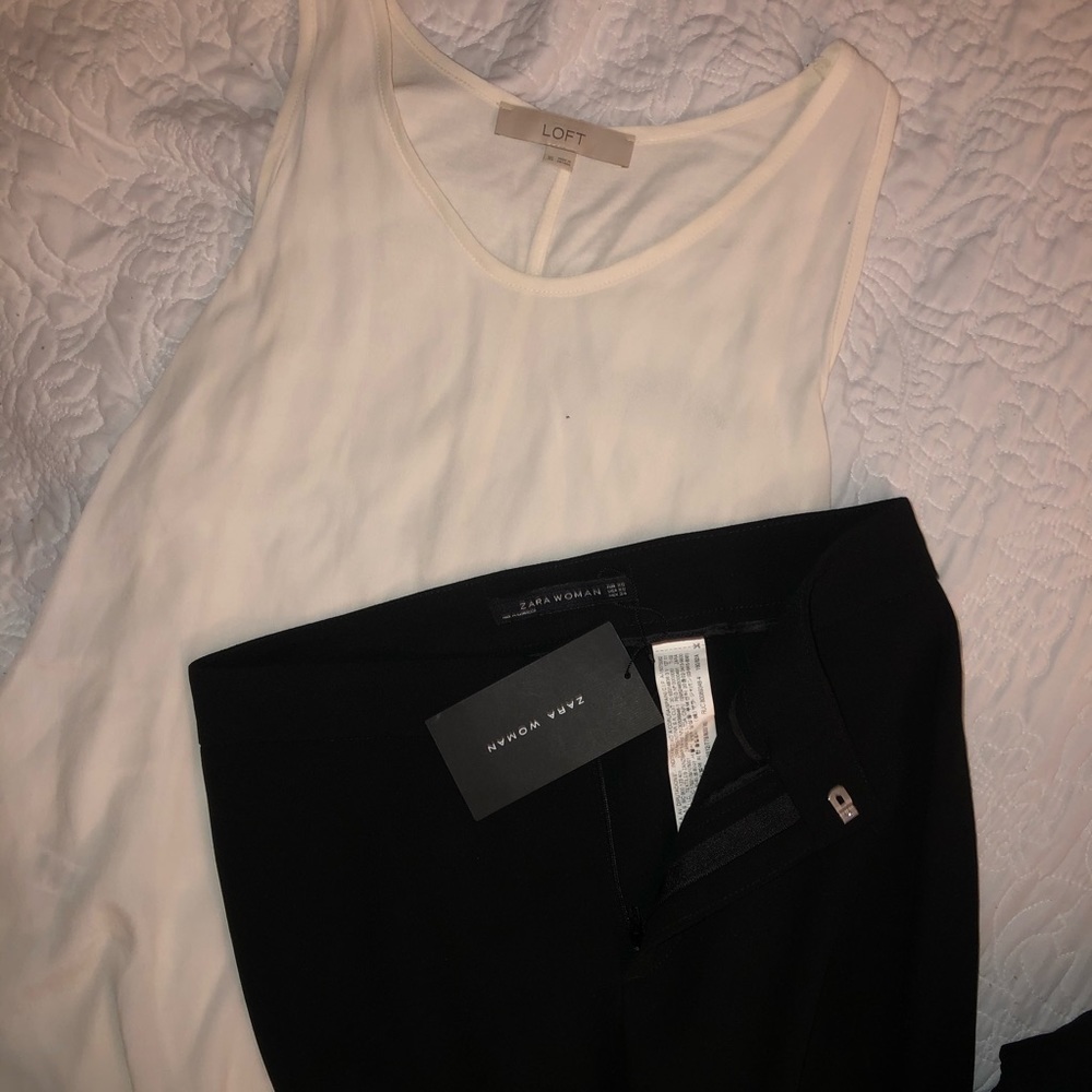 Zara Women Flare Black Pants